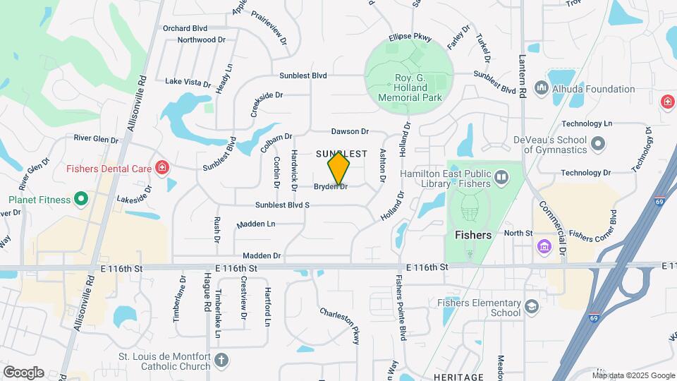 7815 Bryden Dr Map and Location Details
