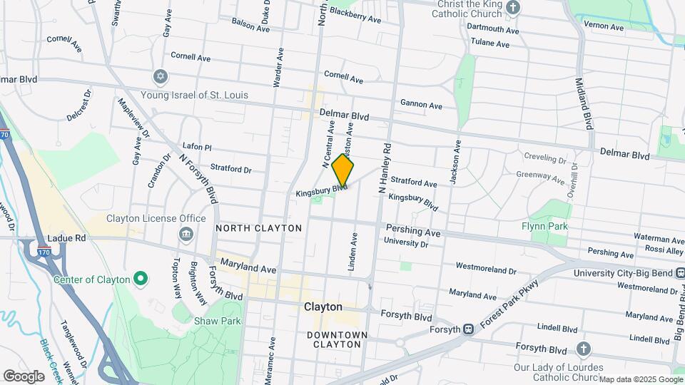 7754 Kingsbury Blvd, Unit 1 Map and Location Details