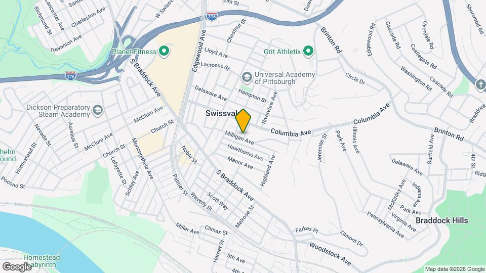 2233 Milligan Ave Map and Location Details