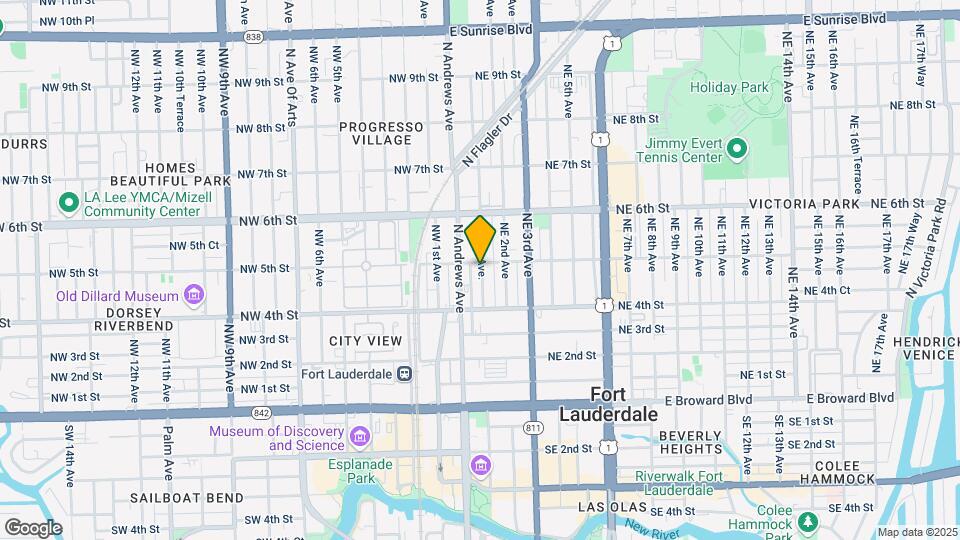 440 NE 1st Ave. Mapa y Detalles de la Ubicación