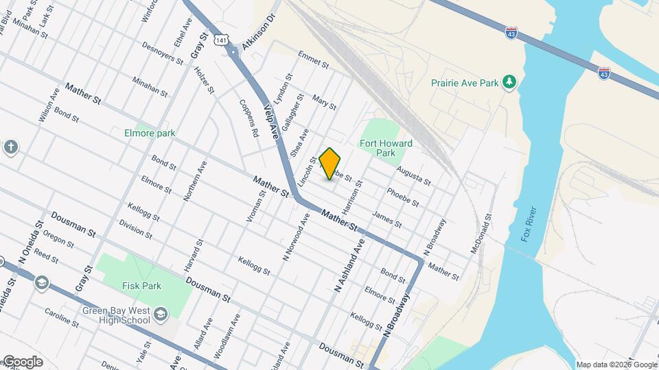 836 James St Mapa y Detalles de la Ubicación