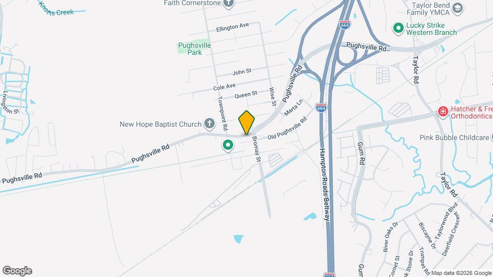 5205 Pughsville Rd Map and Location Details