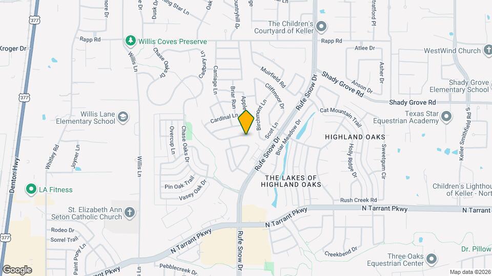 640 Willowwood Trail Map and Location Details