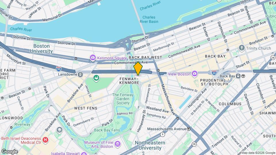 56 Charlesgate E Map and Location Details