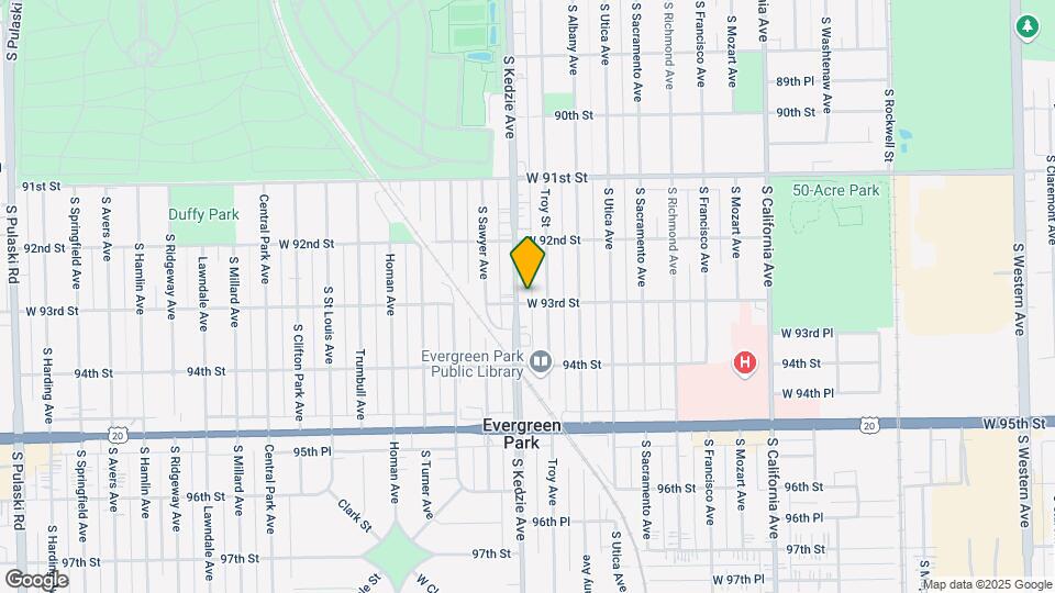 3154-3158 W 93rd St Map and Location Details