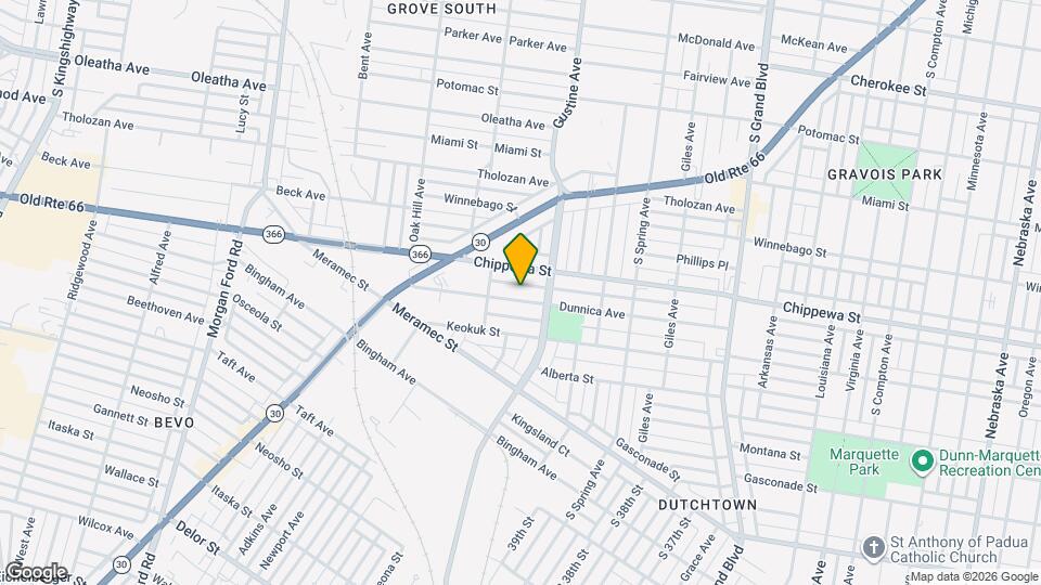 3927 Dunnica Ave, Unit 1F Map and Location Details