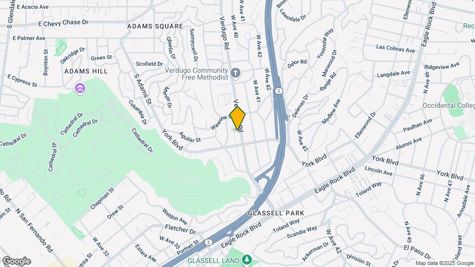 4127 Verdugo Rd Map and Location Details