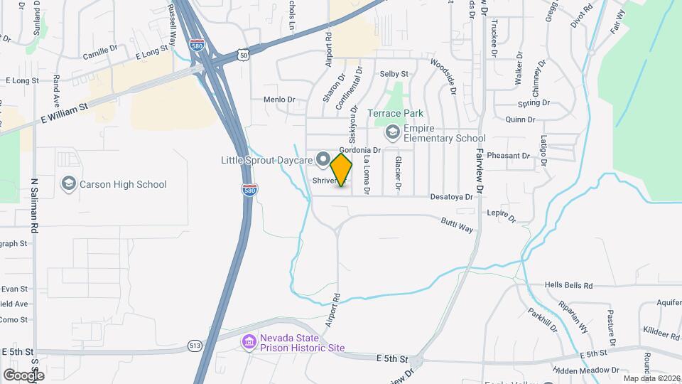 3182 Desatoya Dr Map and Location Details