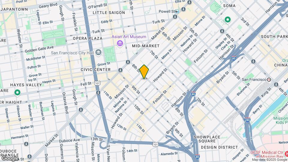 712-716-716 Natoma St Mapa y Detalles de la Ubicación