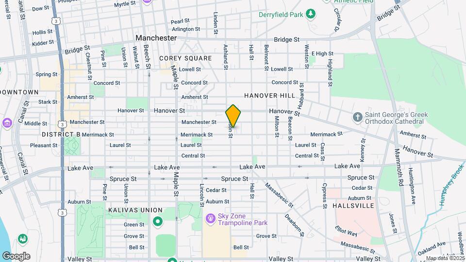 404 Merrimack St, Unit 2 Bedroom Map and Location Details