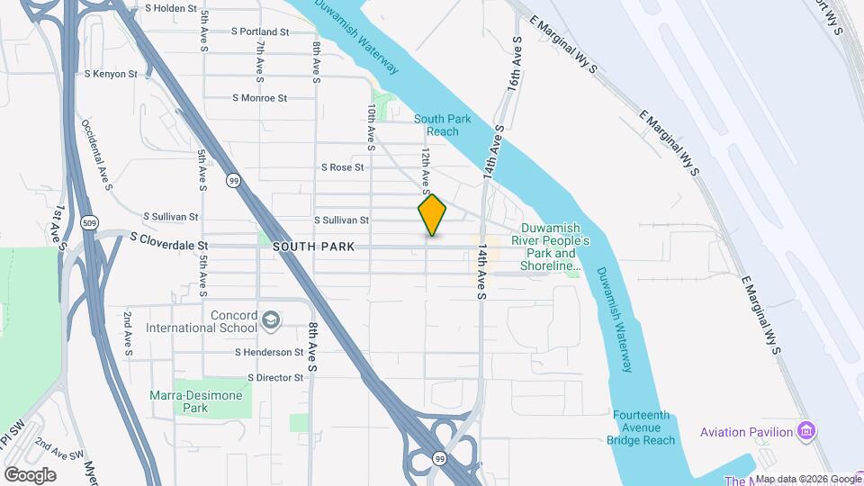 1202 S Cloverdale St Map and Location Details