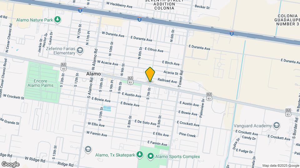 8 N 7th St Map and Location Details