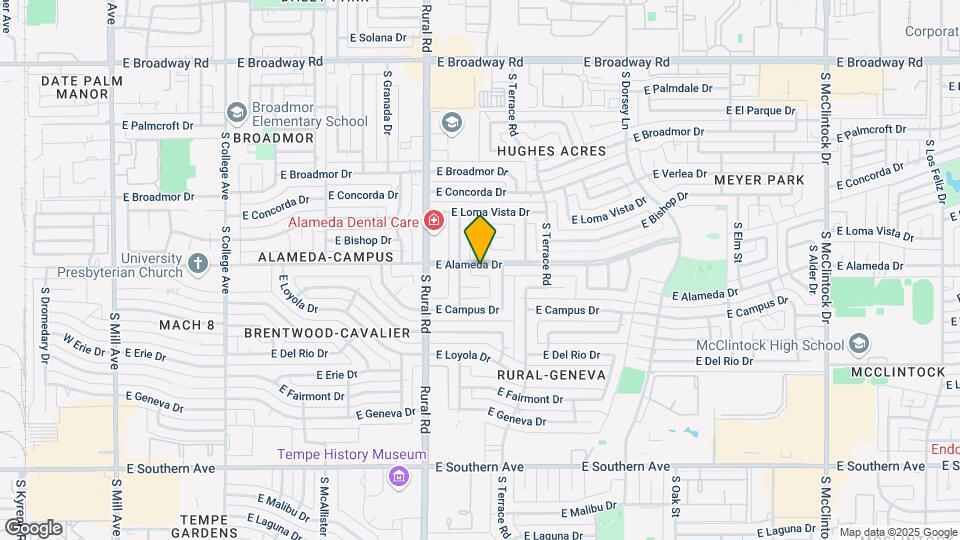 1005 E Alameda Dr Map and Location Details