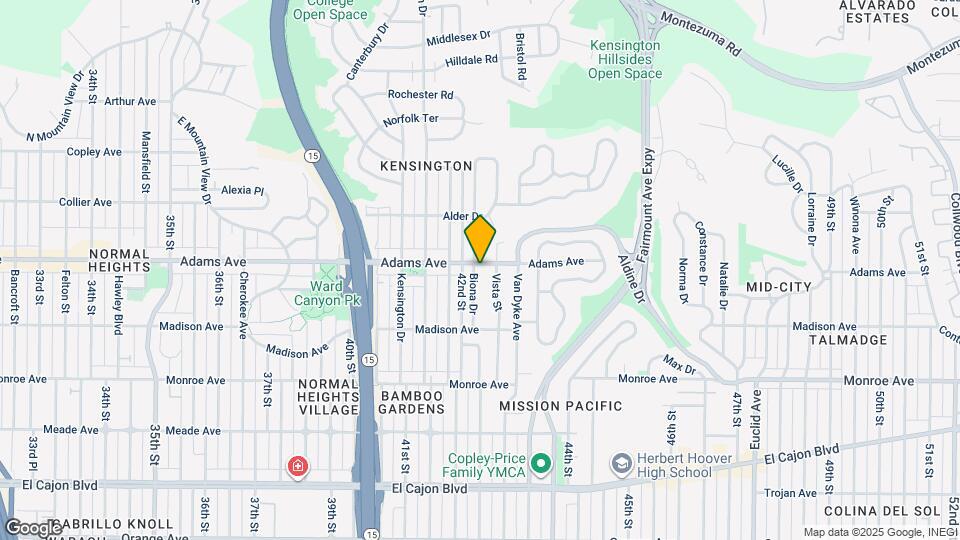 4231 Adams Ave Map and Location Details