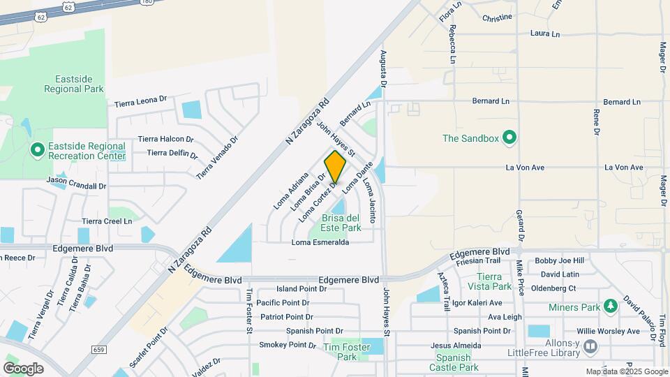 3856 Loma Cortez Dr Map and Location Details