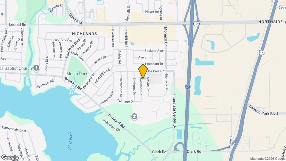 10321 Westmar Rd Map and Location Details