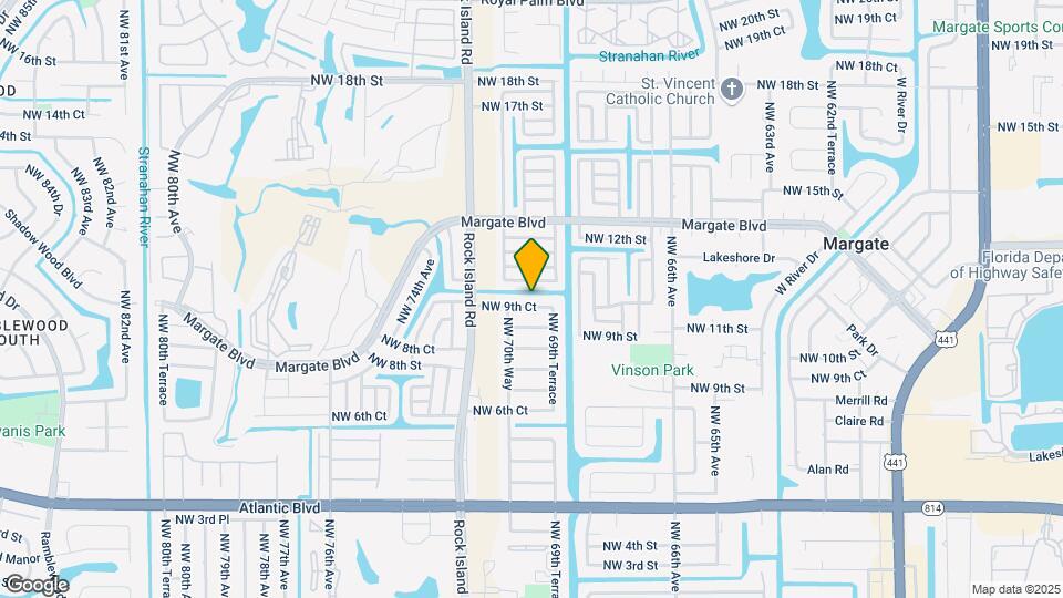 6957 NW 9th Ct Map and Location Details