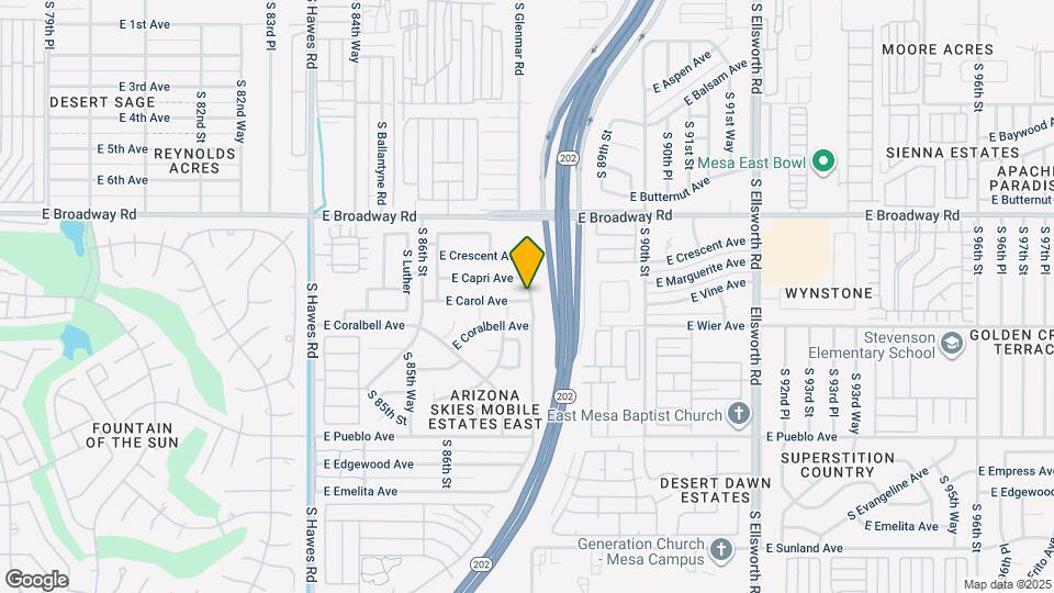 8762 E Carol Ave Map and Location Details