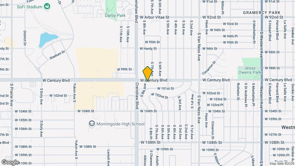 2916 W Century Blvd Map and Location Details