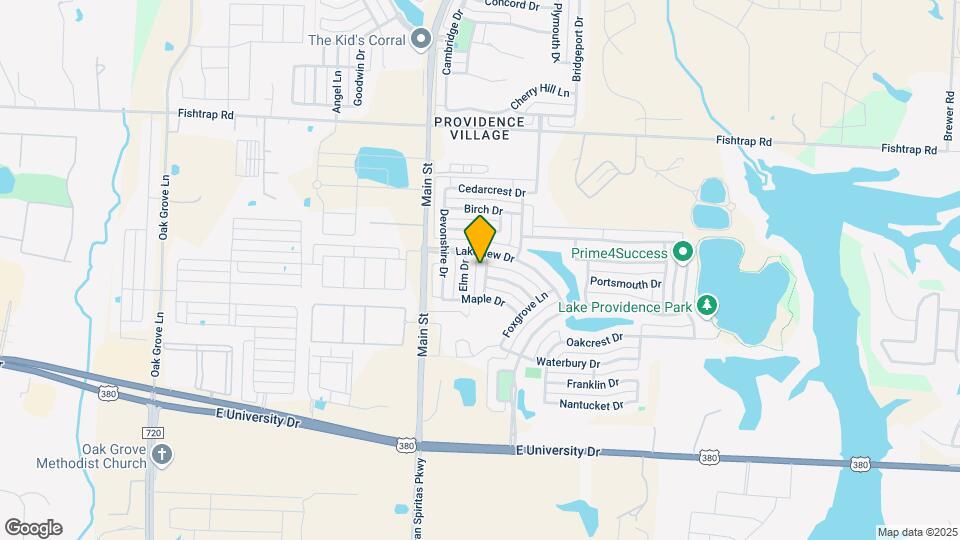 1109 Live Oak Dr Mapa y Detalles de la Ubicación