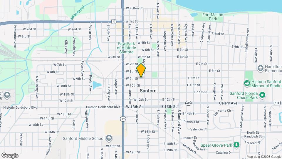 309 W 9th St Mapa y Detalles de la Ubicación