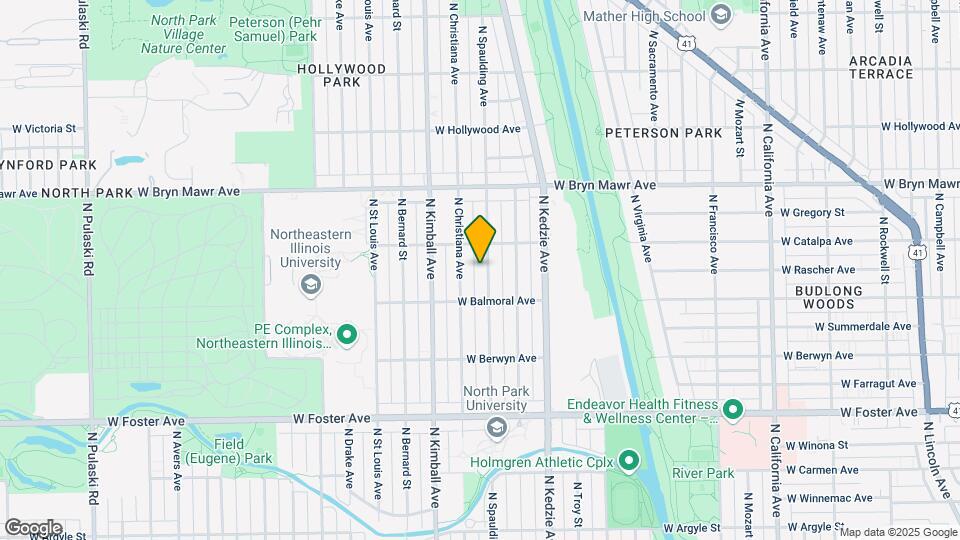 5434 N Spaulding Ave Map and Location Details