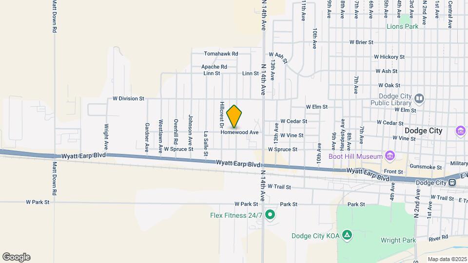 1600 Homewood Ave Map and Location Details