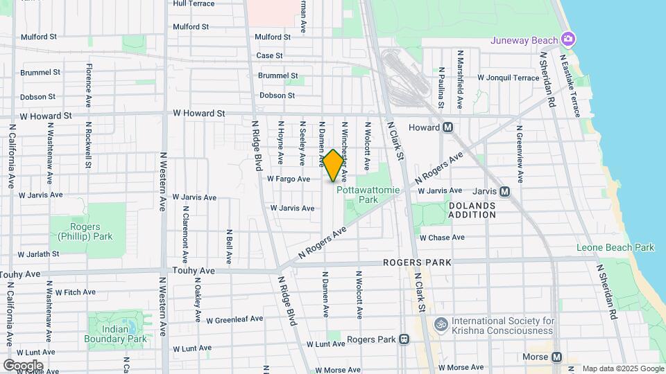7369-7379 N Damen Ave Map and Location Details
