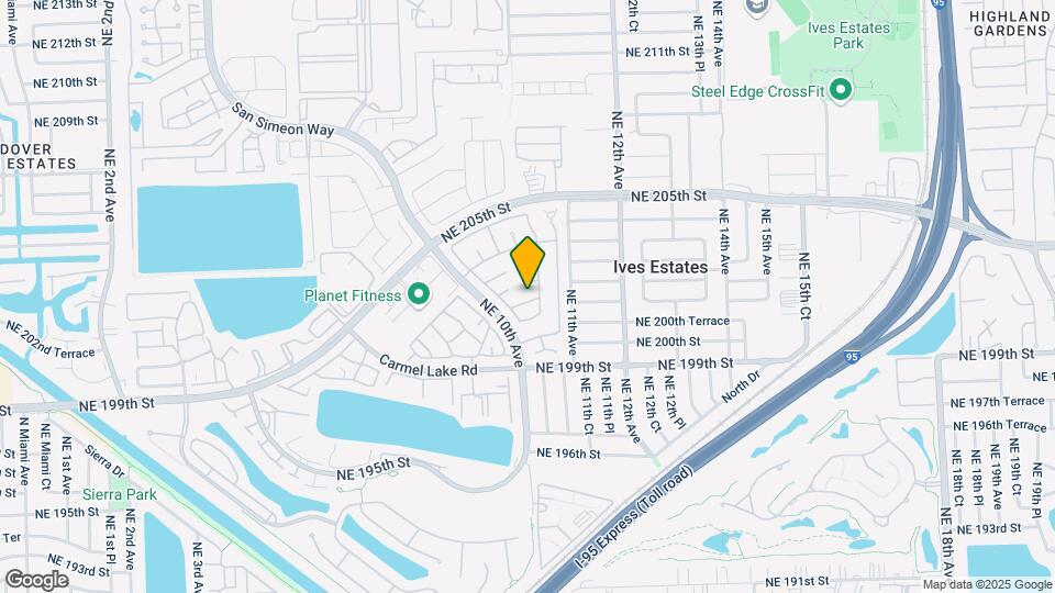 1057 NE 202nd Ln Mapa y Detalles de la Ubicación