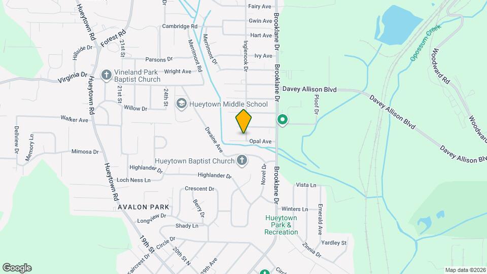 201 Opal Ave Map and Location Details