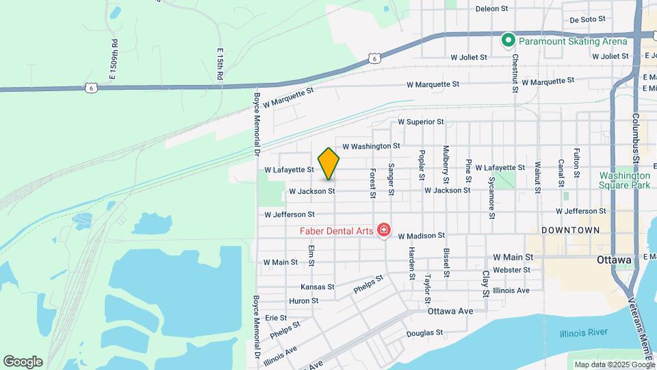 1404 W Jackson St Mapa y Detalles de la Ubicación