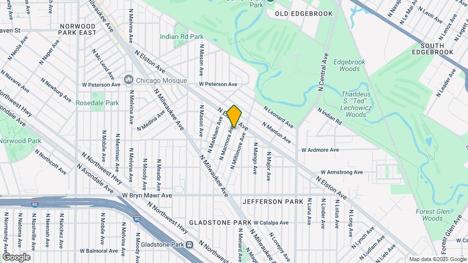 5839 N Marmora Ave Map and Location Details