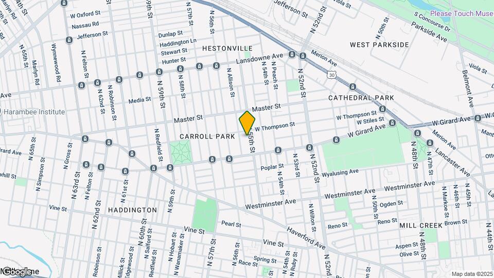 1244 N 55th St, Unit Two Bedroom Unit 1 Apt Map and Location Details