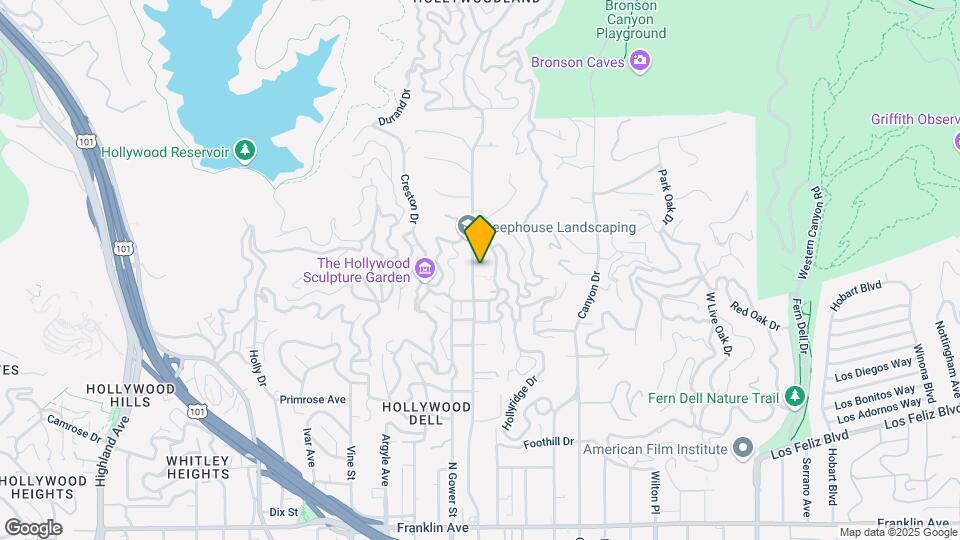 2448 N Beachwood Dr Map and Location Details