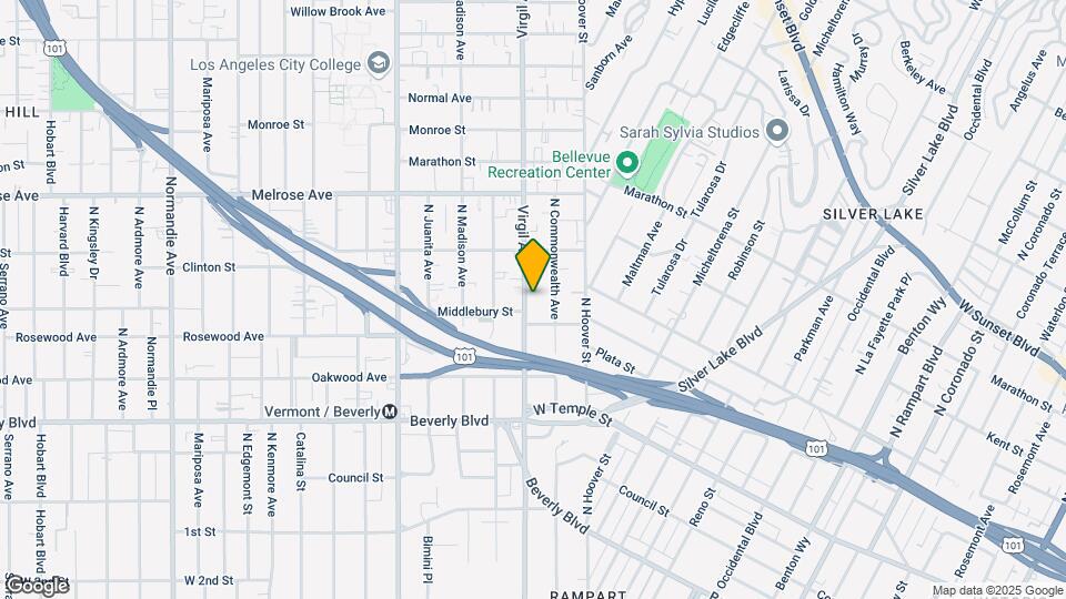 524 N Virgil Ave Map and Location Details