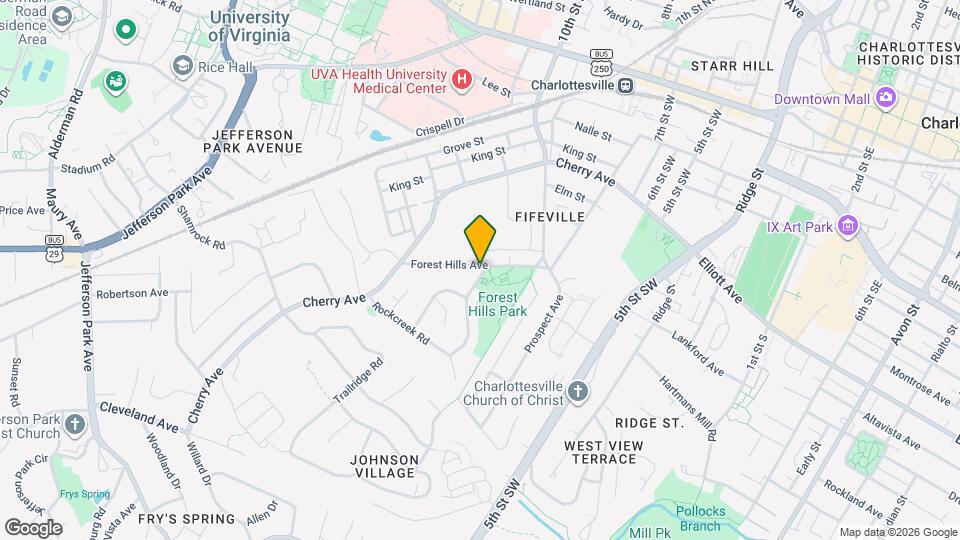 1401 Forest Ridge Rd Map and Location Details