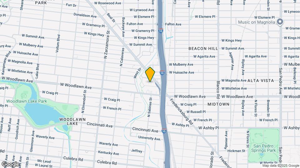 1407 W Mistletoe Ave Map and Location Details