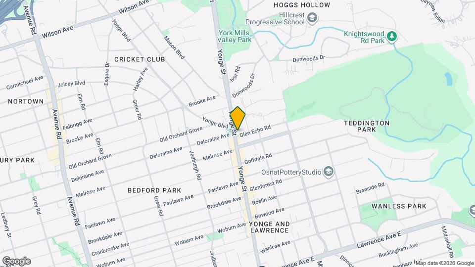 3449 Yonge St Map and Location Details