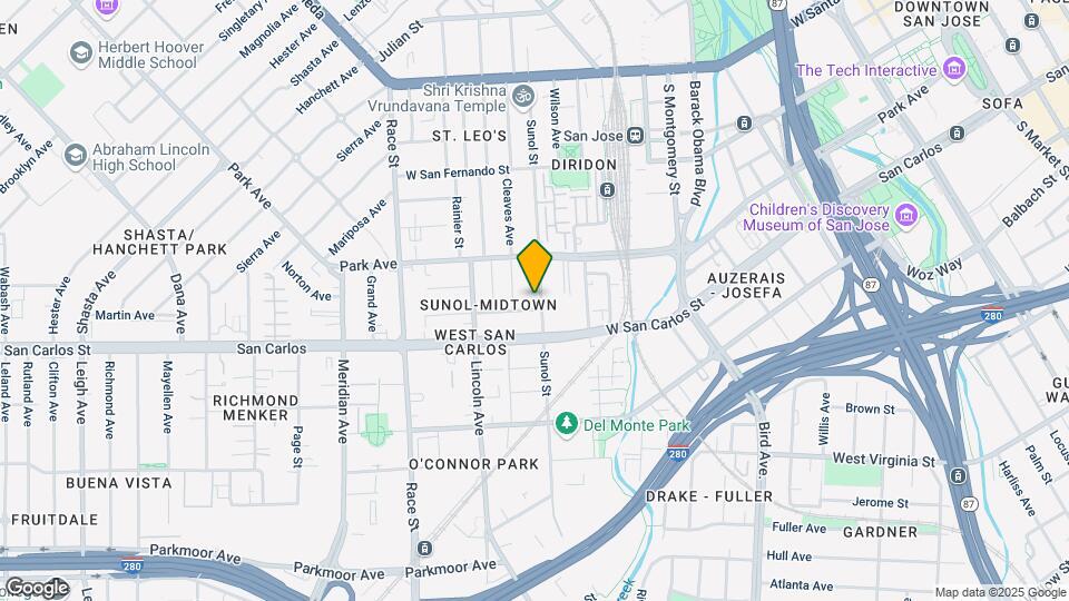 255 Sunol St Map and Location Details