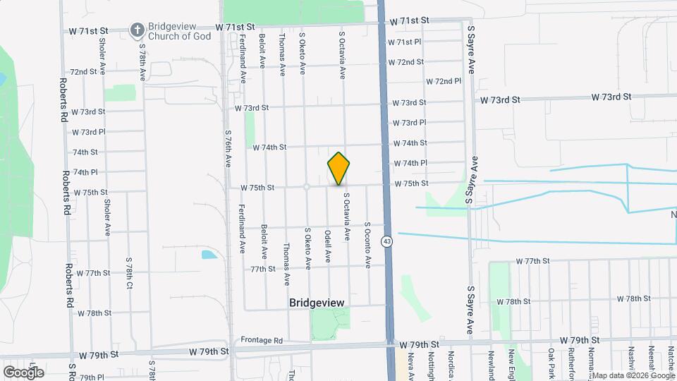 7305 W 75th St Map and Location Details