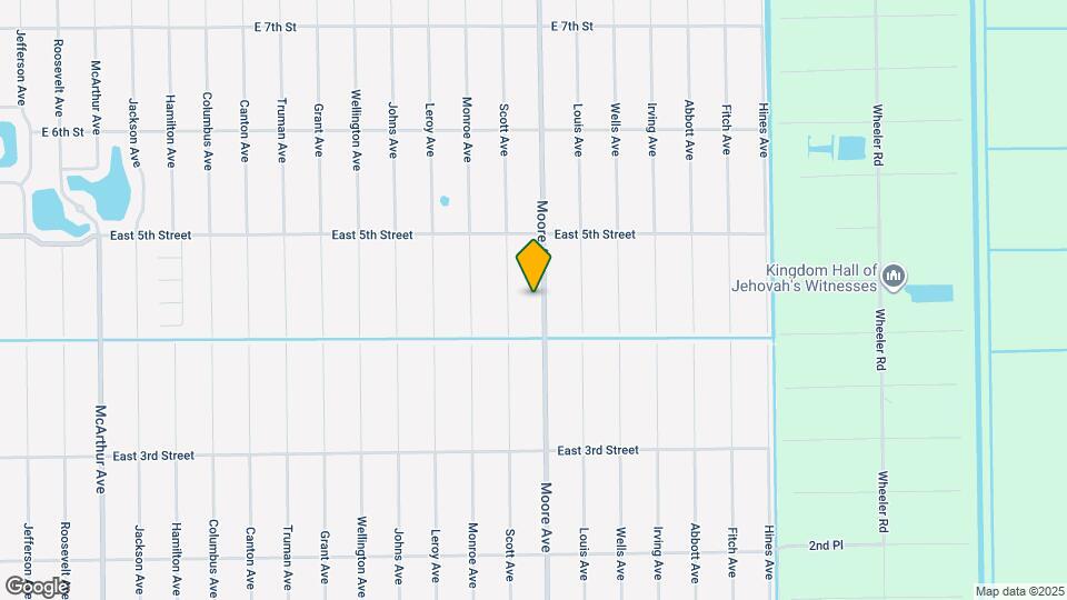 409 Moore Ave Map and Location Details