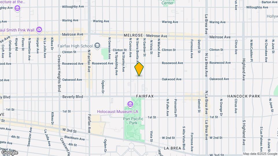 404 N Sierra Bonita Ave Mapa y Detalles de la Ubicación
