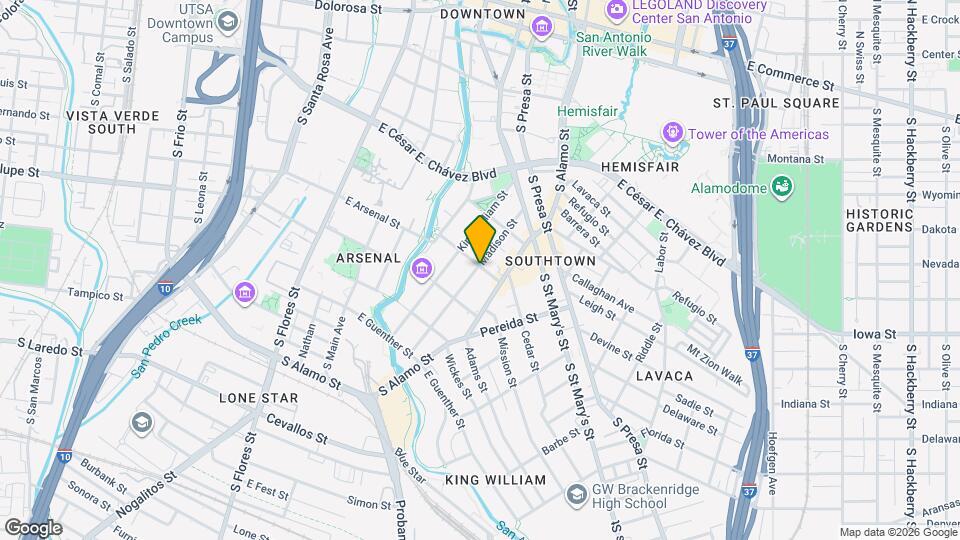 302 Madison St Map and Location Details