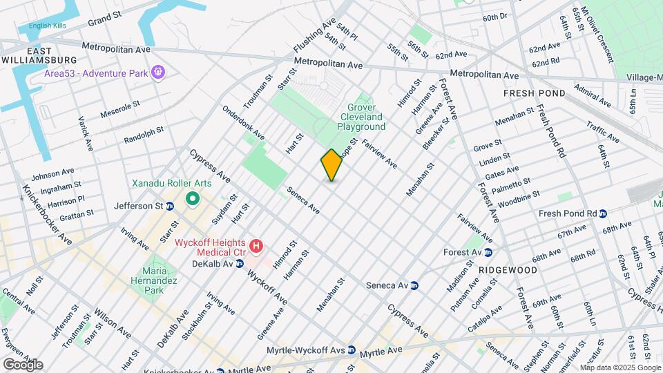 413 Onderdonk Ave Mapa y Detalles de la Ubicación