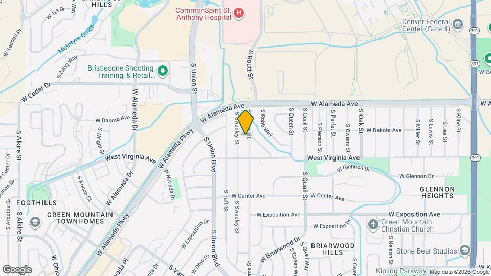 411 S Simms St Map and Location Details