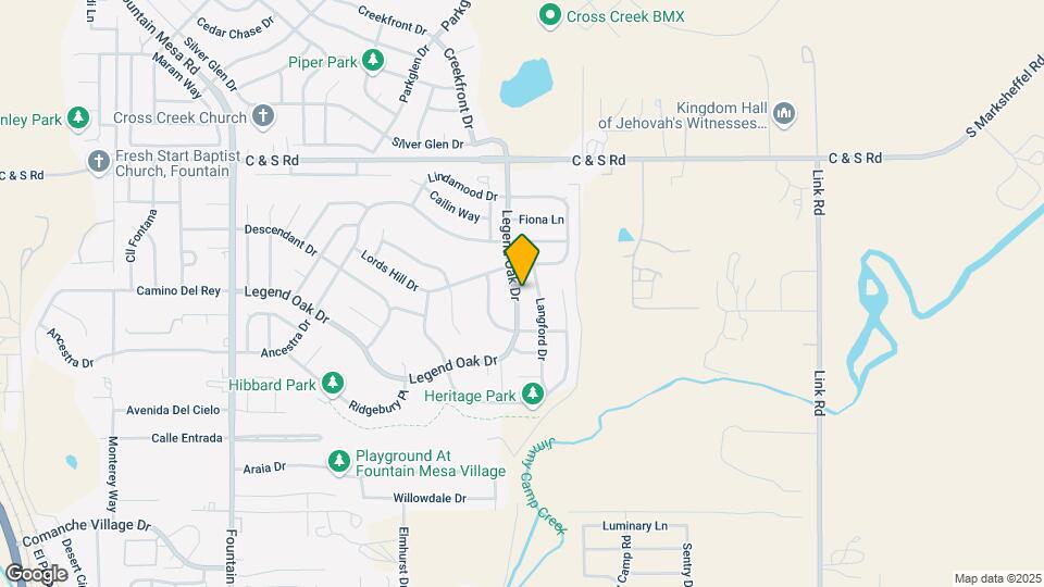1375 Legend Oak Dr Map and Location Details