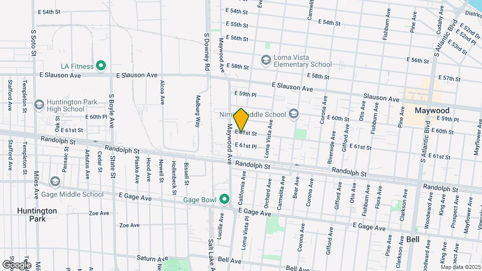 3528 E 61st St Mapa y Detalles de la Ubicación