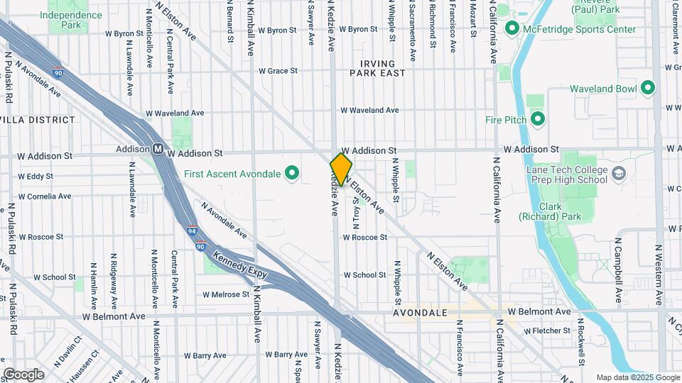 3469 N Kedzie Ave Map and Location Details