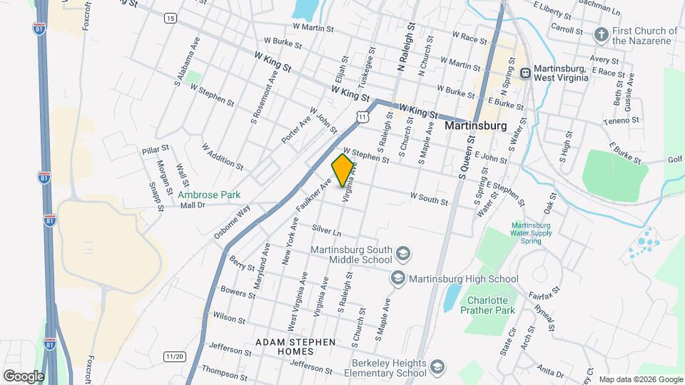 517 Virginia Ave Map and Location Details