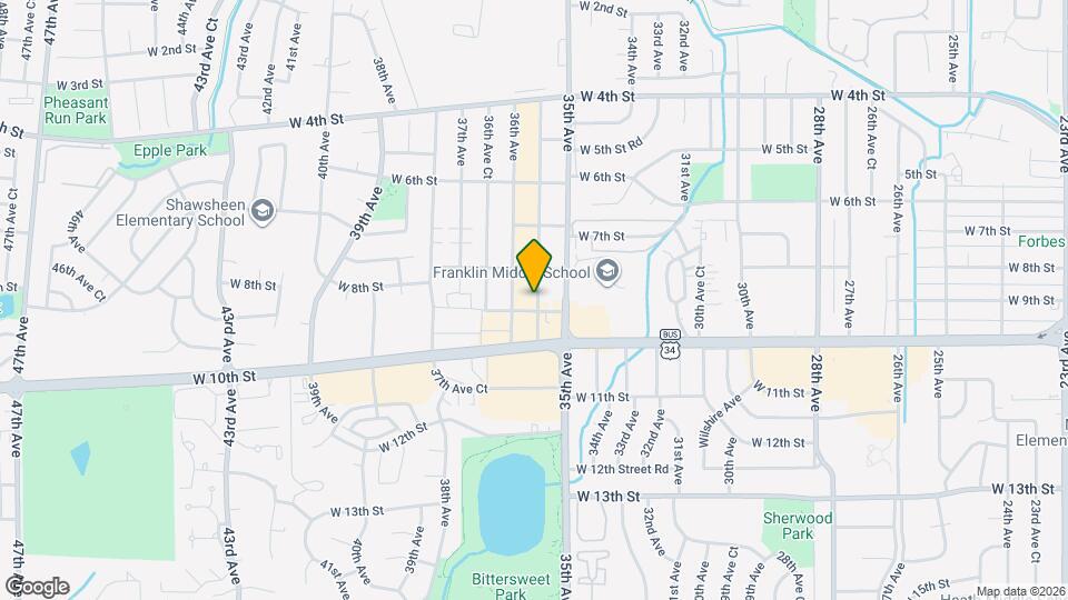 Charming 2-Bed, 1-Bath Duplex in Greeley, CO! Map and Location Details